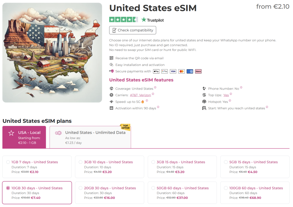 internet in the united states with quibity.com