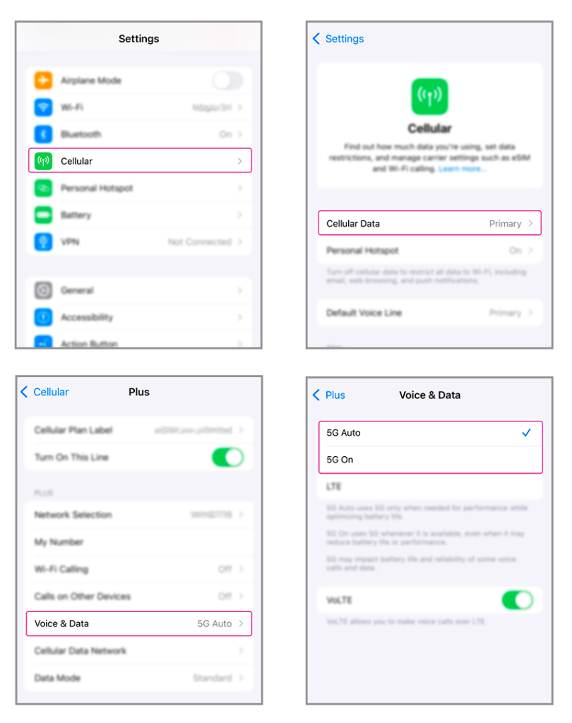 iphone 5G check step