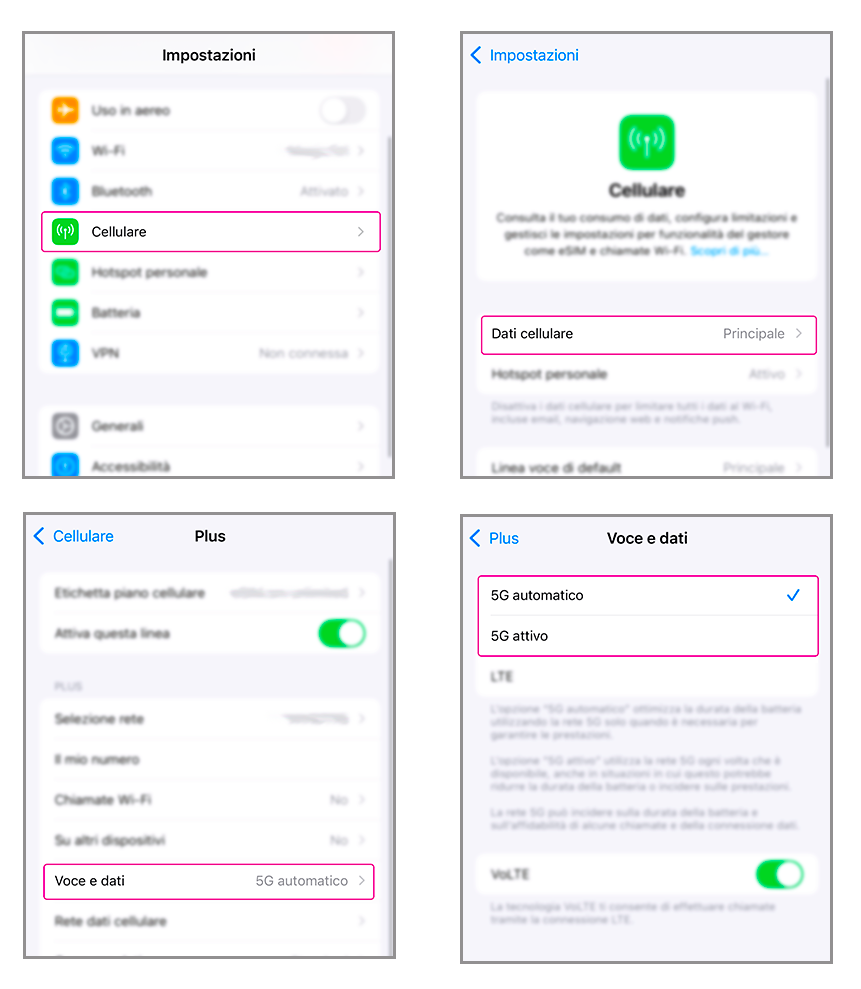 iphone 5G step controllo compatibilità