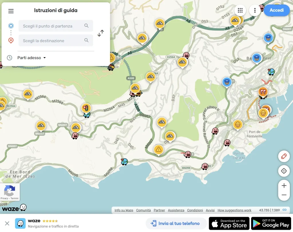 Waze vs Google Maps consumo dati
