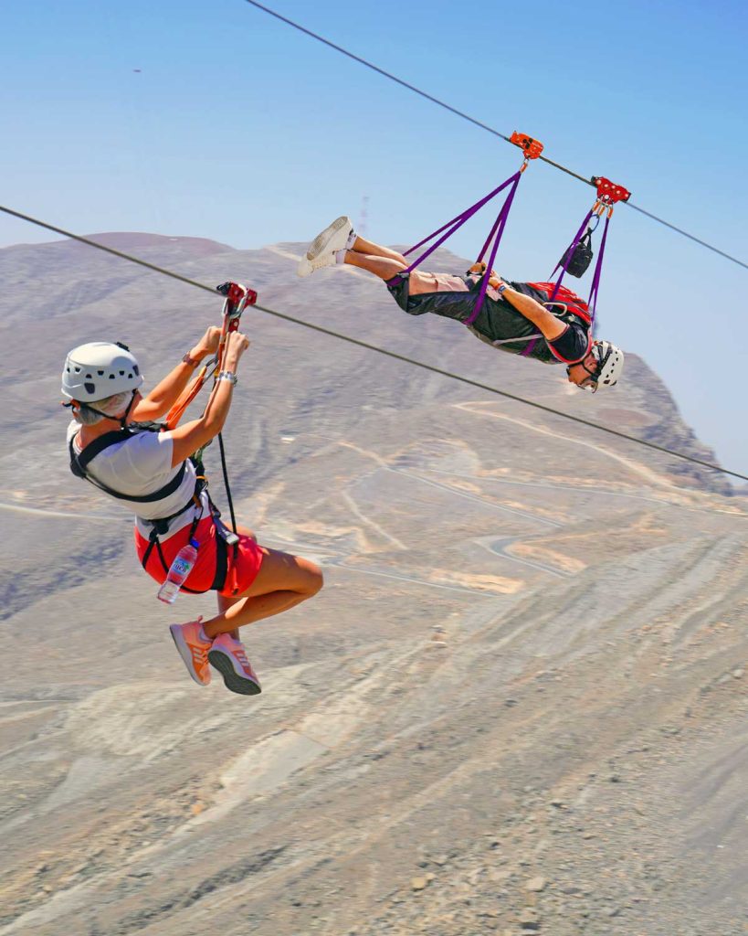 trip to the UAE - zip line