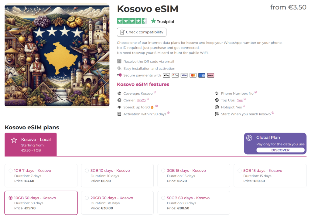 internet in kosovo with quibity.com