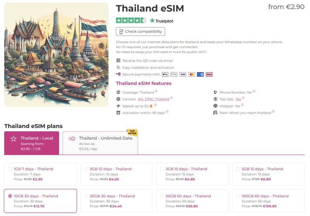 esim thailand 